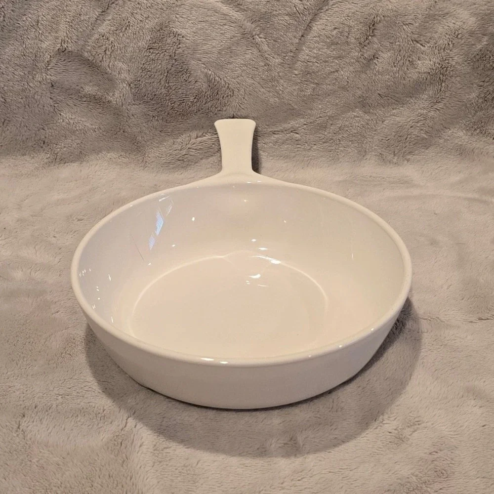 Vintage Corning Ware Amana Radarange Browning Skillet Blue Farmhouse Pan 6.75